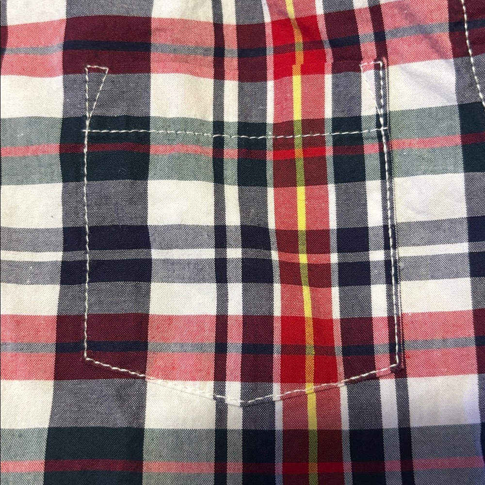 Janie and Jack Red and Blue Plaid Shirt - Picture 4 of 6